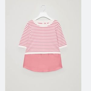 Strip Knot Top with silk